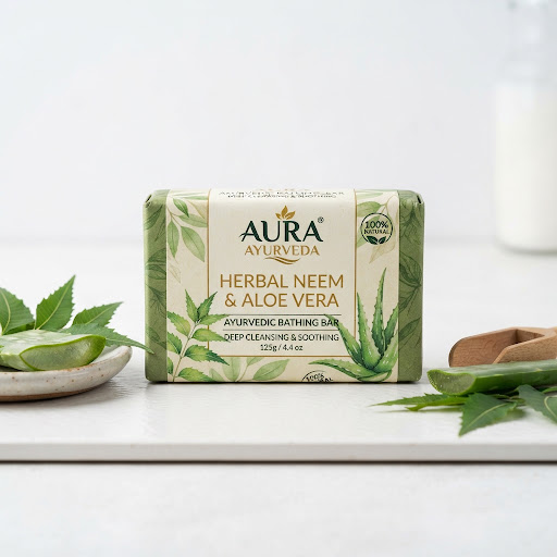 Herbal Neem & Aloe Vera Bathing Bar
